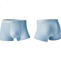 Lee Ice Silk Men's Underwear, 10A Grade Antibacterial Mulberry Silk Gusset, Seamless Large Size Men's Boxer Briefs And Shorts L [For You 100-110 Jin] white