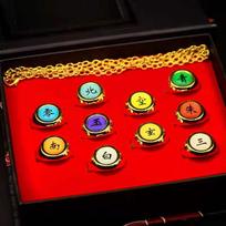 2023 m. anime Naruto žiedai 10 vnt Akatsuki Cosplay nario visas Sasori Itachi Hidan Deidara kostiumų priedai 10pcs set yellow