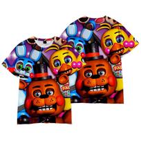 Five Nights At Freddys T-shirt for Men Women Summer Kids Tops Tees Kids Tshirts Clothes Streetwear M black