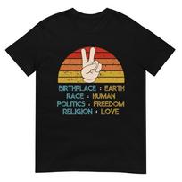 Gimtinė Žemė Rūšis Žmogus Politika Laisvė Religija Meilė Marškinėliai 3XL brown