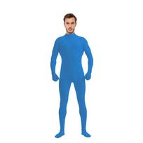 Hot-selling Tight-fitting 2-piece Half-pack Onesie Solid-color Clothes Dance Stage Performance Clothes 170 dangaus mėlyna spalva