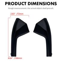Pair Car Front Side Cowl Grille Outer Extension Trim for Nissan Versa Sedan Hatchback 2007-2011 windshield trim gasket 1Pair