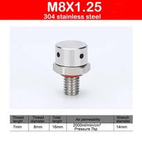 304 Stainless Steel Metal Vent Plug Waterproof Breather Vent Valve New Automatic Venting M8X1.25