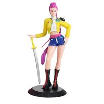 anime Kpop Demon Hunters Action Figure Toy Derpys Tiger Rumi Mira Zoey Sussy ornament Figurine Doll For Fans Gift beige