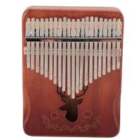 21 klavišo nykščio pianinas Muzikos instrumentai Kalimba Pirštų pianinas su pirštų apsauga Valymo šluoste gray