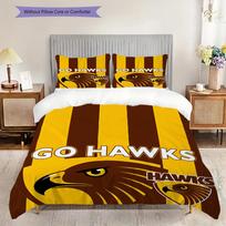 Hawthorn Hawks Pattern Bedding Quilt Set Quilt Cover Pillowcase Home Decoration Birthday Gift (1 * duvet cover + 2 * pillowcase, without core) 240x220cm