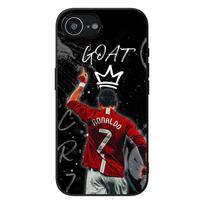 Futbolo karalius CR7S Nr. 7 Futbolas Nr.7 Telefono dėklas Apple iPhone 17 16 11 Pro XS Max XR 6 7 8 Plus 16E SE 2020 Air 5 SE2 Dėklas iPhone17 black