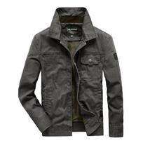 Jacket Mens Windbreaker Men Casual Jackets Coats Clothing High Quality Cotton Mens Outwear Coat L armijos žalia spalva