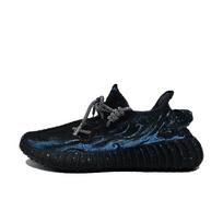 Adidas Originals Yeezy Boost 350 V2 Fabric Cushioning, Wear Resistant Low top Casual Shoes Unisex Black Blue HQ4540(Team499-) 41⅓ black