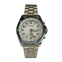 ARTSTATE Men’s Solar Radio-Controlled Wristwatch Date Display Long Battery Life White gray