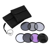 62/67/55/52/58/77mm UV+CPL+FLD+ND (ND2 ND4 ND8) fotografijos filtrų rinkinys, ultravioletinis žiedinis poliarizuojantis 55mm