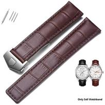 Originalios odos dirželis Tag Heuer laikrodžiui Carrera Monaco Laikrodžio diržas Juodas Rudas Apyrankė Laikrodžiui Laikrodžio dirželis 19mm 20mm 22mm 22mm gray
