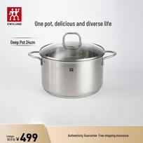ZWILLING NovaPlus Stainless Steel Deep Stew Pot gray