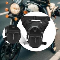 Šlaunies krepšys Motociklininkui Vyriškas juosmens diržas Universalūs krepšiai Juosmens krepšys Važiavimui black