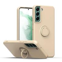 Skirta Samsung Galaxy S23 S24 Ultra Plus S22 S21 FE S10 Plus A32 A52 A72 A71 Apsauginis dėklas Skysto silikono žiedas Telefono laikiklis Galaxy Note 10 beige
