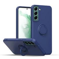 Skirta Samsung Galaxy S23 S24 Ultra Plus S22 S21 FE S10 Plus A32 A52 A72 A71 Apsauginis dėklas Skysto silikono žiedas Telefono laikiklis For Galaxy S23 blue