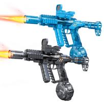 ZESLEY Water Gun, Electric Water Gun, Water Play Toy, LED Light Spray Effect, Rapid Fire, Super Powerful 8m Range, Built-in Tank, Large Capacity blue