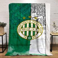 Ferencvárosi Torna Club Shield print blanket soft and cozy perfect for the living room bed sofa or a nap,gift 80cm x 120cm white