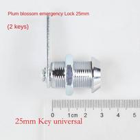Saugos dėžutės spynos su 2 raktais Failų metalinės spintelės pakeitimo spyna Nauja mechaninė liežuvėlio spyna 25mm Key universal