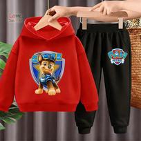 Paw Patrol Vaikų Hoodies+kelnės 2 dalių Rinkiniai Chase Vaikų Cosplay Berniukų Megztinis Džemperis Vaikų Drabužiai 4-14 m. 100 black