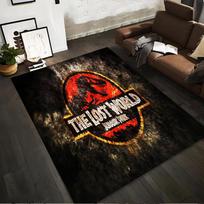 Juros periodo parko kilimas su „The Lost World“ logotipu1Dinozaurų raudonos ir juodos spalvos tema1Namų dekoro kilimas Tinka naudoti kaip neslystantis1 vienam1 kambariui ir miegamojo sofoms 60x90cm( 23x35in ) gray