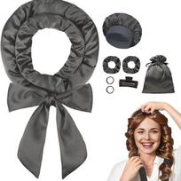 Heatless Curls Overnight Hair Curlers To Sleep in Overnight Curls Women Heatless Hair Curler for Long Hair Overnight Headband black