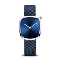 BERING Watch Women's Analog Quartz Classic Collection Stainless Steel Strap & Sapphire Crystal 18034-307 Silver blue