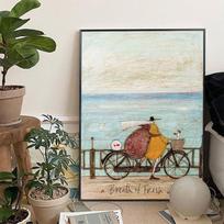 Sam Toft Menas Abstraktus Peizažas Meilė Šunims Augintinis Plakatas Anime Plakatai Lipnus Vintažinis Kambarys Namai Baras Kavinė Dekoravimas Kawaii Kambario Dekoravimas 40cm×60cm NoFrame gray