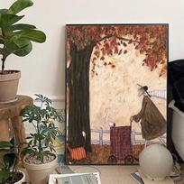 Sam Toft Menas Abstraktus Peizažas Meilė Šunims Augintinis Plakatas Anime Plakatai Lipnus Vintažinis Kambarys Namai Baras Kavinė Dekoravimas Kawaii Kambario Dekoravimas 50cm×70cm NoFrame
