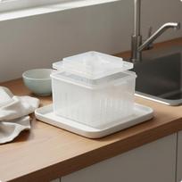 Tofu presas daugiafunkcis formavimo DIY sojų pieno varškė pradedantiesiems, mažas namų be dangčio Small - No Lid gray