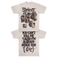 Slipknot Rock Band T-Shirt 100% Cotton Graphic Tee Men Women Summer Streetwear Top 5XL įvairiaspalvis