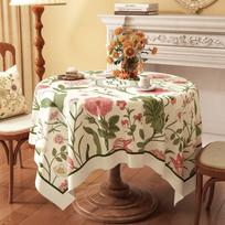 Round Tablecloth: Waterproof, Grease-Resistant, Heat-Resistant, and Wash-Free Round Dining Tablecloth; Light Luxury Living Room Coffee Tablecloth 80*120cm