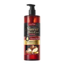 SADOER Glotnus Maitinantis Valomasis Šampūnas Taukmedžio Sviestas Argano Aliejus Šampūnas 520ml black