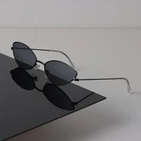 Small Cat Eye Sunglasses Women Men Retro Luxury Female Male Mirror Clear Designer Eyewear Brand Black Sun Glasses Other black