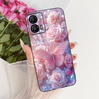 Dėklas Motorola Moto G73 5G Dangtelis Silikoninis Mielas Madingas Juokingas Šaunus Dažytas Korpusas Motorola G73 Moto G73 5G Moto G73 5G pink