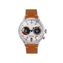 TACS SOODA Solar Leather Watch TS2302A Pair Unisex Brown 38mm, Japan Made Powered Design Style Fit Design ruda