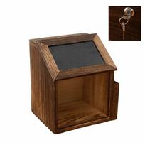 Wooden Letter Box Large Storage Donation Box Retros Suggestion Box  Retail Style 2 brown