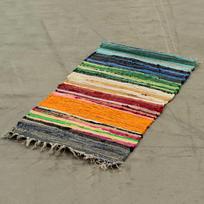 Rag Rug Small 50x90cm Rainbow Colours