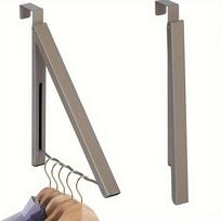 1PC Clothes Drying Rack Hidden Collapsible Retractable Dryer Rack for Bathroom pilka