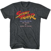 Street Fighter Start Screen T-Shirt XL gray
