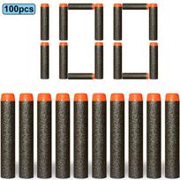 100/50 vnt. 7,2 cm papildomi strėliukų kulkos Nerf N-Strike Elite serijos šautuvams Vaikams žaislinis pistoletas Minkšti kulkos putplasčio pistoletai Priedai black