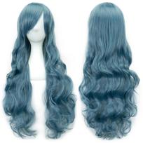 Soowee Garbanoti Ilgi Sintetiniai Plaukai Žalia Peruka Plaukų Priauginimas Rožinis Juodas Šventiniai Plaukai Cosplay Perukai Moterims 32inches gray