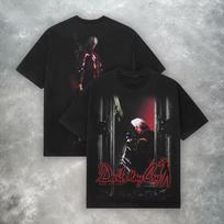 Devil May Cry T-Shirt Retro Y2K Video Game Tee Gothic Streetwear Summer Men's and Women's Loose and Breathable T-shirt Top 140 white