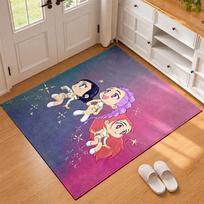 Kpop demon hunters Carpet Door Mat for Living Room or Bedroom Protective Mat Under Chair Office Decoration Christmas Gift Birthday Present 60cmx90cm