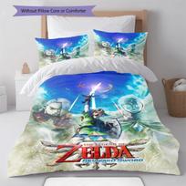 Legend of Zelda Bedding Quilt Set Quilt Cover Pillowcase Home Decoration Birthday Gift (1 * duvet cover + 2 * pillowcase, without core) 140x200cm