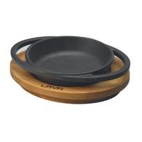 Keptuvė Ketaus Apvali su padėklu 12cm