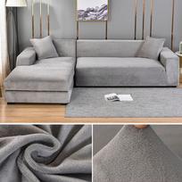 Aksominis sofos užvalkalas Elastingas storas L formos kampinis sofos užvalkalas svetainei 1/2/3/4 vietos tamprus sofos sofos fotelis užvalkalas 1 Seater 90-140cm