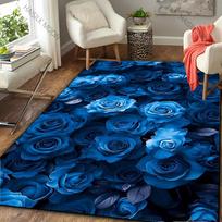 3D Gražios Gėlės Tema Rožės Bijūnai Kilimas Svetainė Miegamasis Sofa Didelio Ploto Dekoratyvinis Kilimėlis Vaikams Žaidimų Minkštas Neslystantis Kilimas Dovana 50x80cm (20x31in)