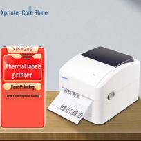 Xprinter XP-420B Bluetooth terminis brūkšninio kodo etikečių spausdintuvas CN kištukas (adapteris įtrauktas) white