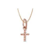 Pandora Cross Selection Necklace Set Women necklaces Rose-Gold ZT1251 Box beige